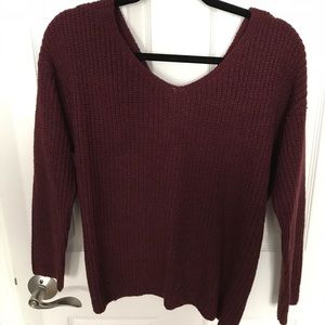 ASTR twist back sweater